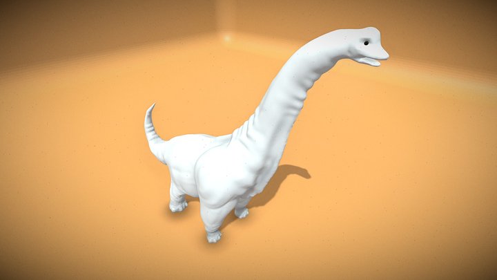BRACHIOSAURUS DINOSAUR (Base model) 3D Model