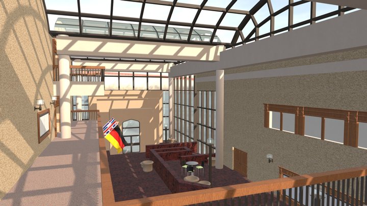 ACU's COBA Atrium (without most furniture) 3D Model