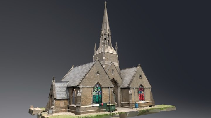 Holbeach Cemetery Chapel, Lincolnshire, UK 3D Model