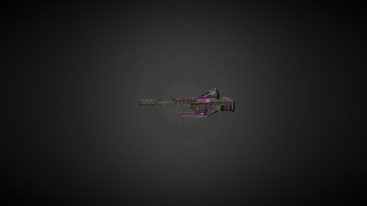 SCI-Fi sniper Rifle 3D Model