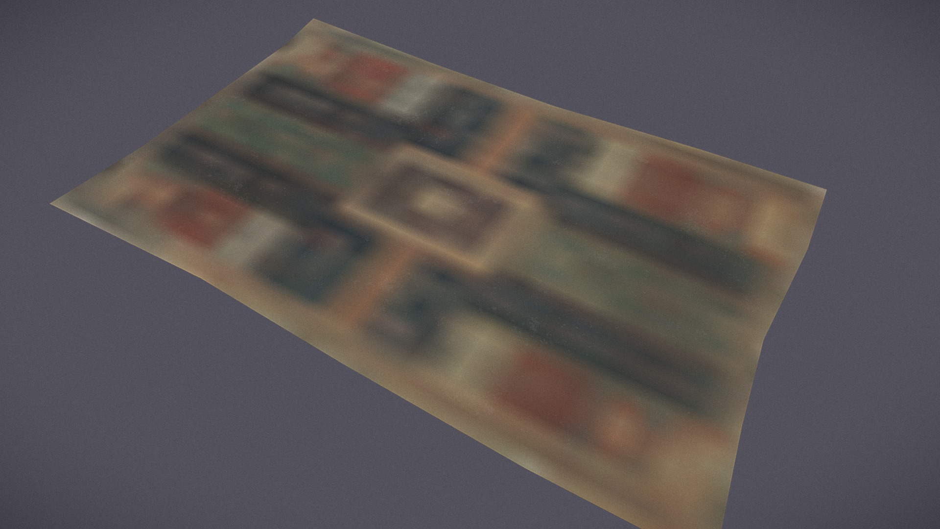 3D model Medieval Carpet - This is a 3D model of the Medieval Carpet. The 3D model is about a close-up of a book.