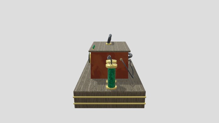 steampunk chest study 3D Model