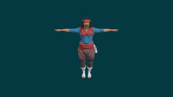 Gauchito Gil By Marcos Tambolini 3D Model