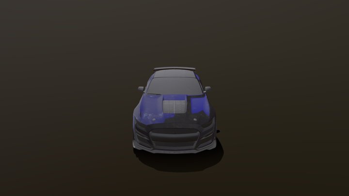Ford-mustang-shelby-gt500-2023 3D Model