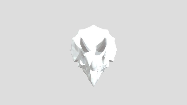 Triceratops Sculpture 3D Model