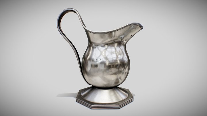 18th Century Silver Jug 3D Model