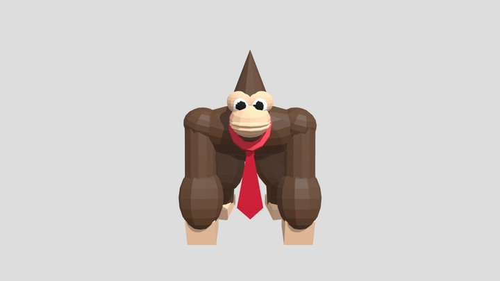 Donkey Kong 3D Model
