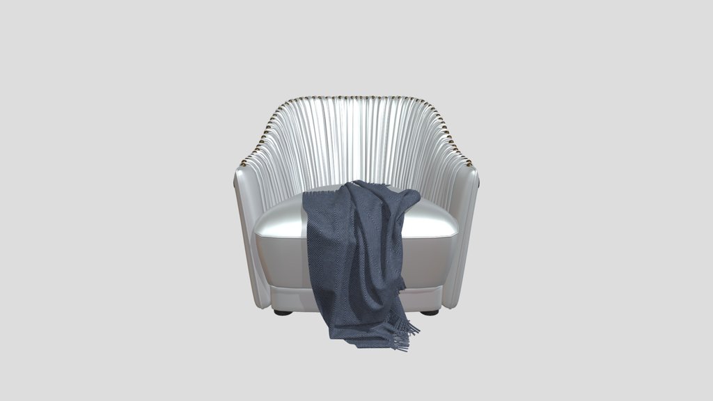 Modern Pleated Accent Chair