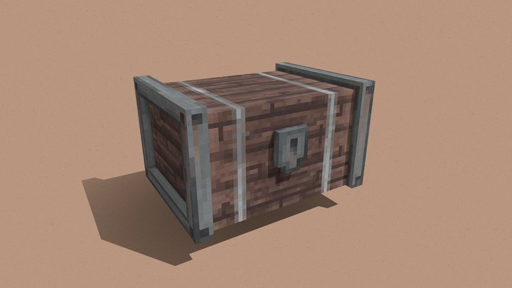 Viking chest 3D Model