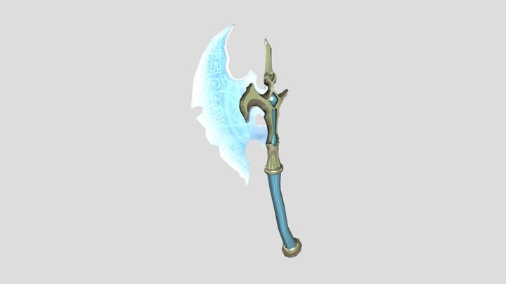 Fantasy Axe 3D Model