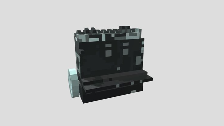 Cylinder block with parts 3D Model