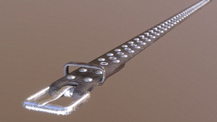 Rocker 80´s Belt 3D Model