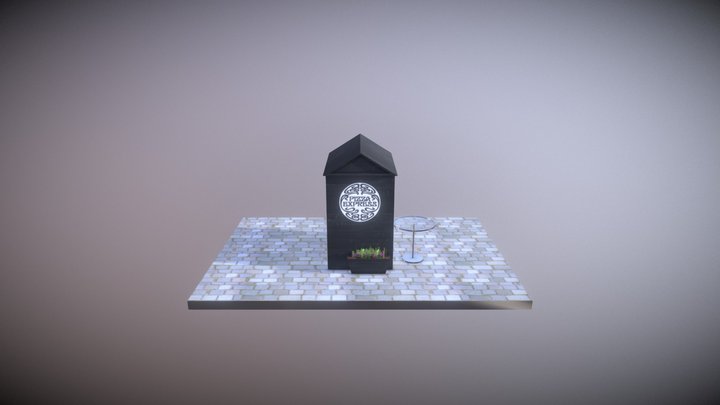 Pizza Scene 3D Model