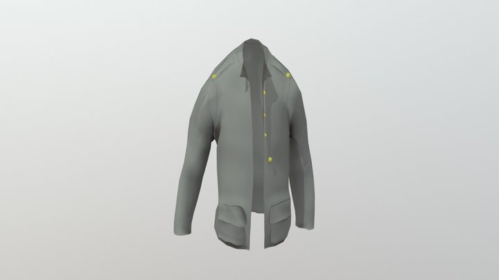Jacket Hangging security guard  low_res 3D Model