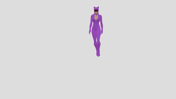 Catwalk Walk Forward Crossed 3D Model