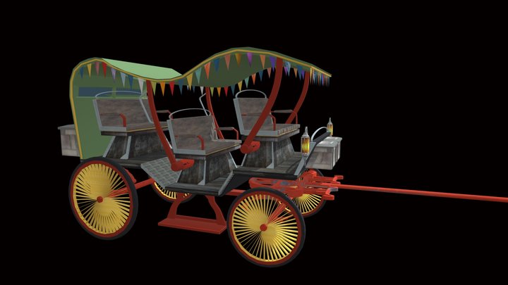 Horse- Drawn Carriage VIII – Free 3D Model STL