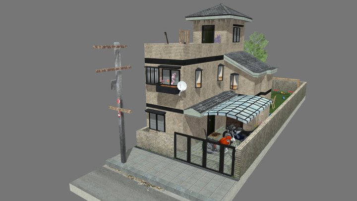 DAE Rowhomes - Tokyo 3D Model