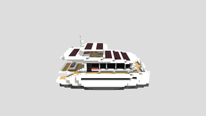Minecraft | Silent 60 catamaran - 2:1 Scale 3D Model