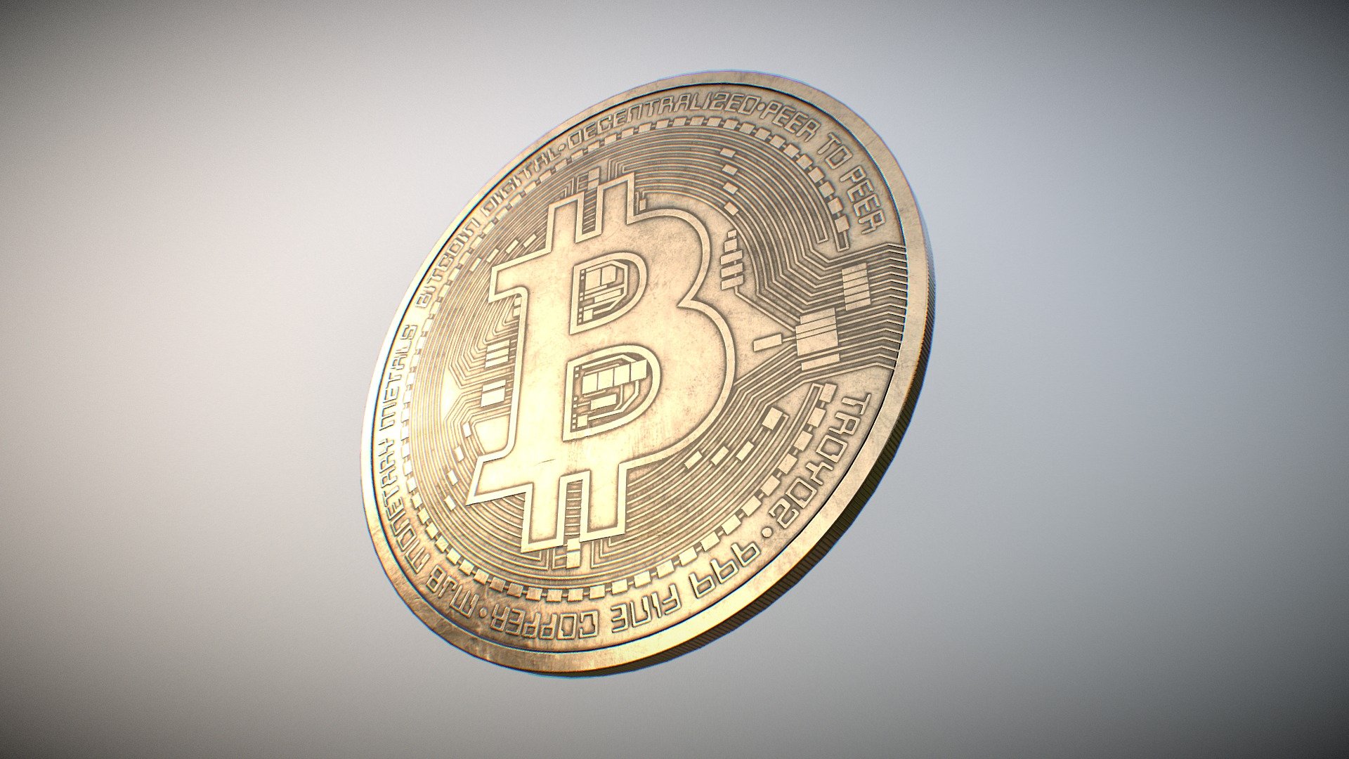 Bitcoin PBR - 3D model by djkorg [11e23f8] - Sketchfab