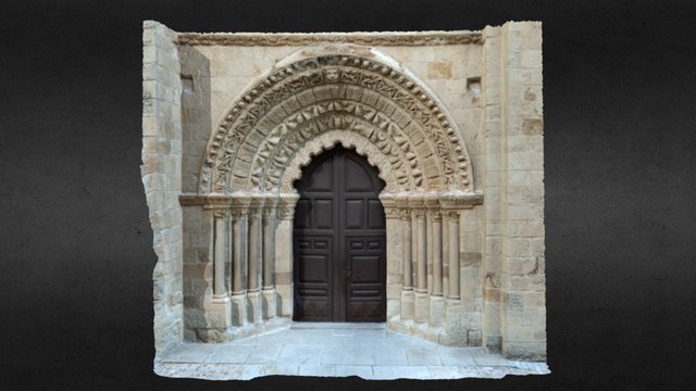 Puerta de la iglesia de Santa María Magdalena 3D Model