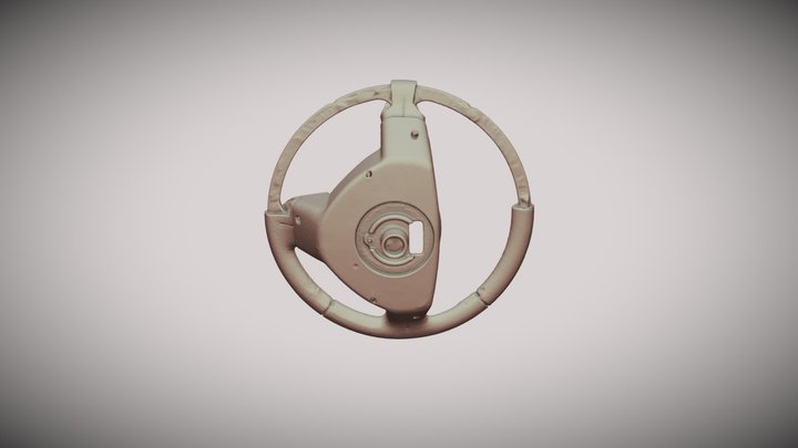 Scanned by Revopoint POP 2. Сar steering wheel. 3D Model