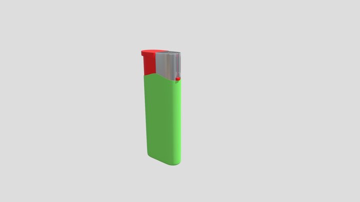 Gas Cigarette Lighter 3D Model