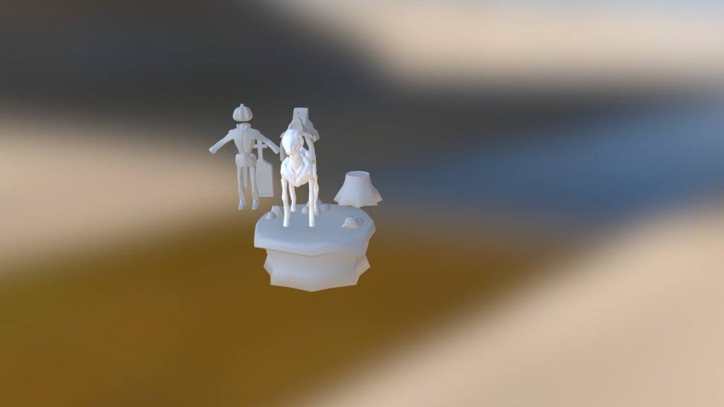 Horseman Scene WIP