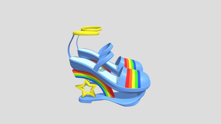Star Heel Shoe 3D Model