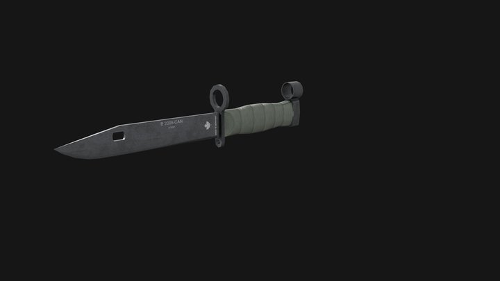Eickhorn Bayonet B2005CAN Low Poly Game Ready 3D Model