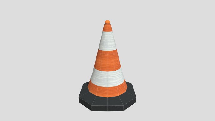 Traffic Cone for Sketchfab 3D Model