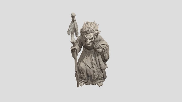 Baba Yaga Crone Witch Figurine STL | Slavic…