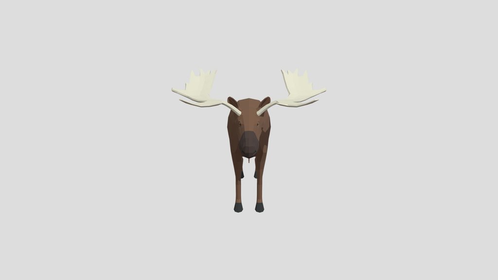 Low Poly Moose