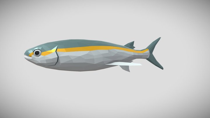 [Low Poly] FlyingFish 3D Model