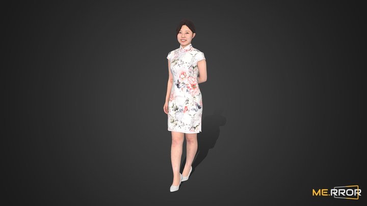 [Game-Ready] Asian Woman Scan_Posed 18 3D Model