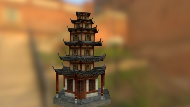 Pagoda塔 3D Model