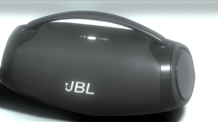 JBL BOOMBOX WITH TEXTURE 3D Model