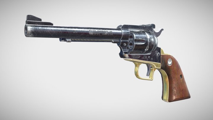 RUGER .357 CAL BLACKHAWK 3D Model