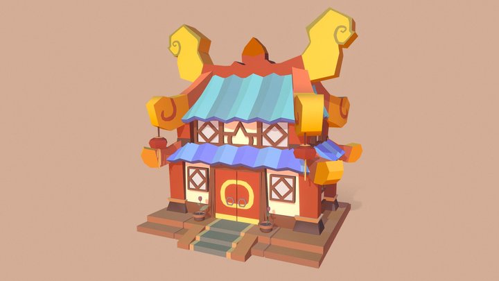 Asian House (xyz homework Part 1) 3D Model