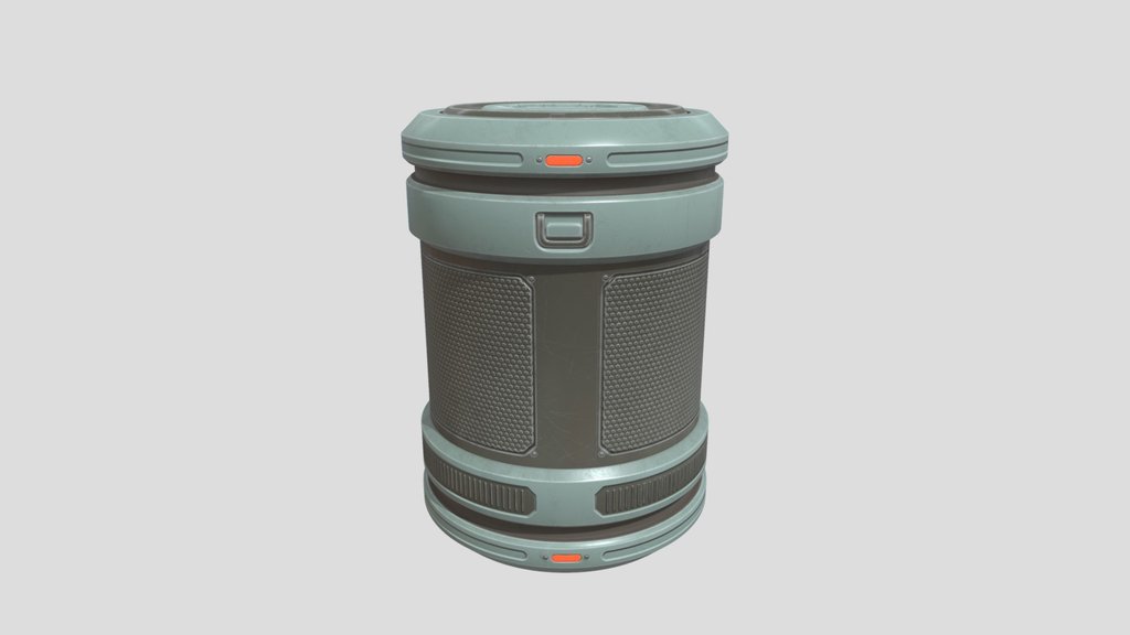 Sci Fi Barrel Container