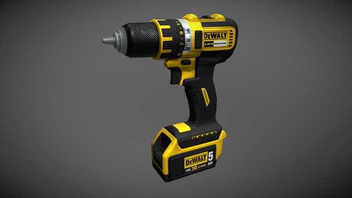 Perceuse Low Quad 3D Model