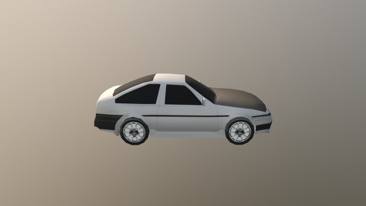 LP Car - Toyota Sprinter Trueno AE86 3D Model