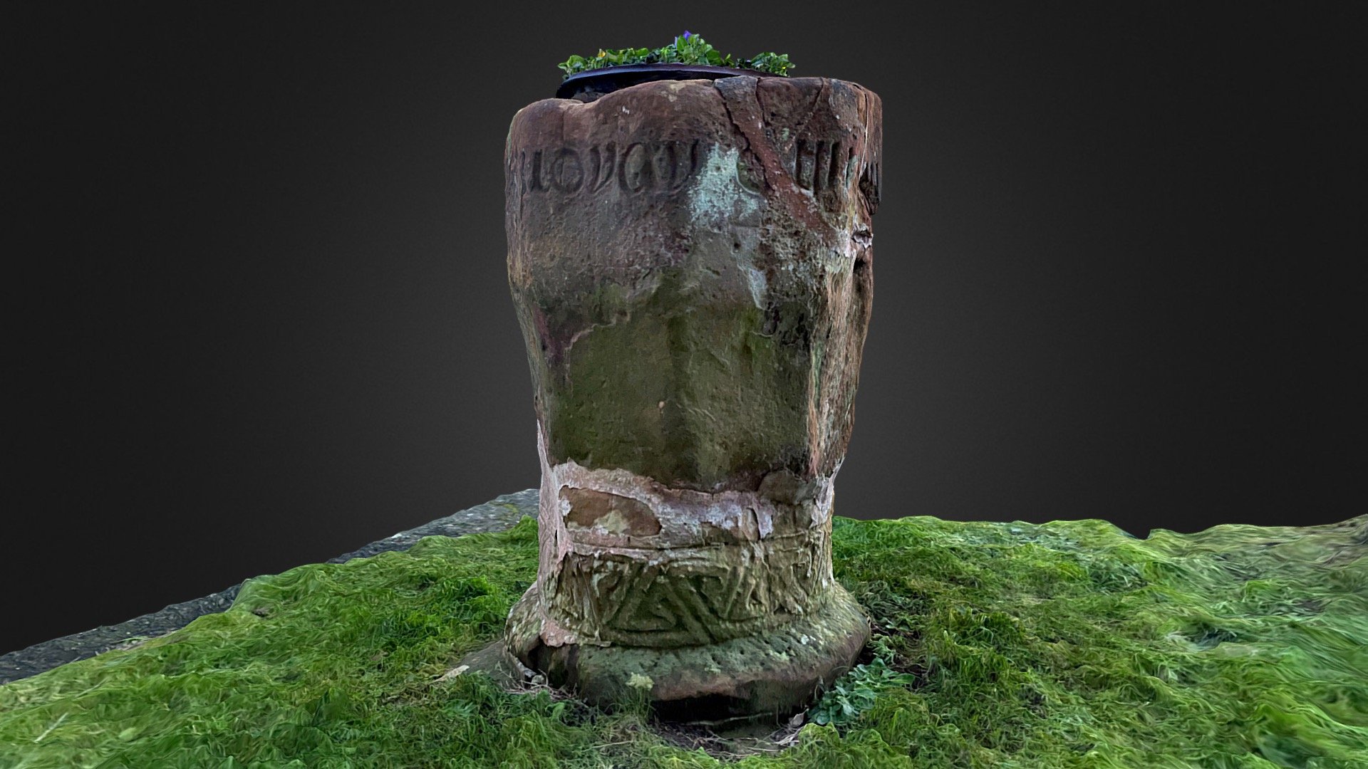 Medieval Font at St Mary’s Church, Kinnerley