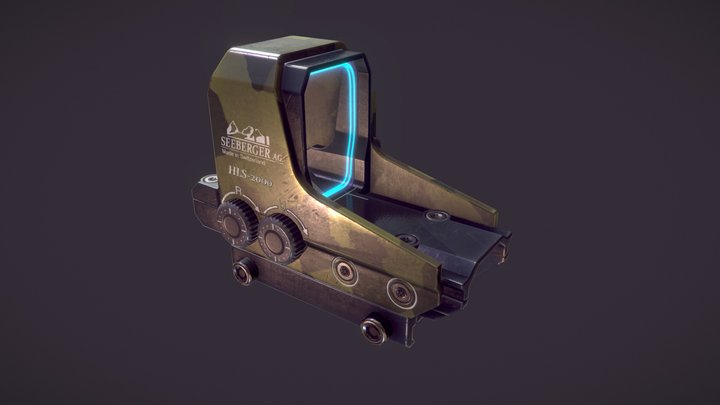 holographic sight 3D Model