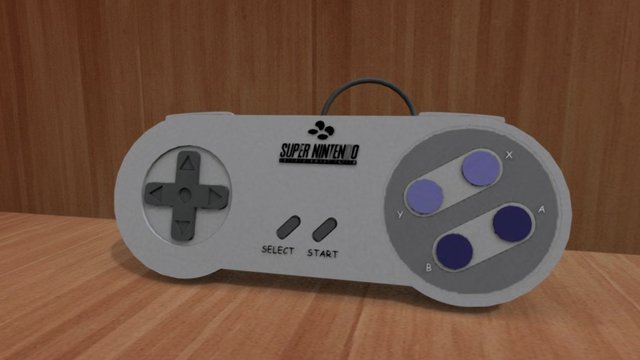 SNES Controller - With textures 3D Model