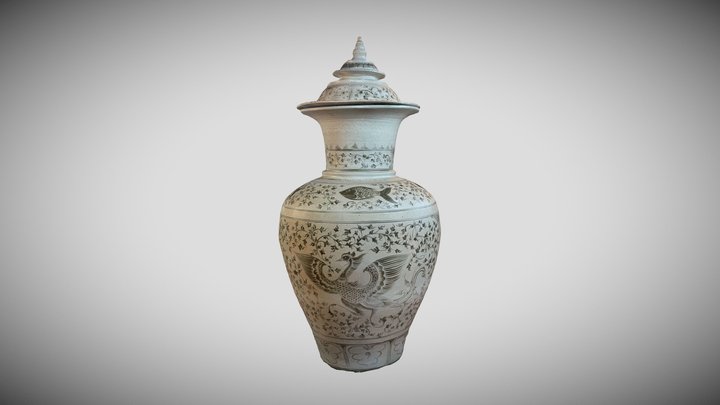W30 Wiang Kalong Vase 3D Model