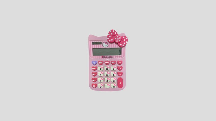Hello Kitty Calculator 3D Model