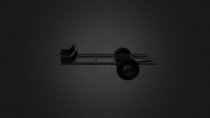 M5 Bomb Trailer 3D Model