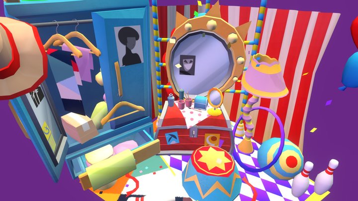 DAE Crib - Circus Room 3D Model