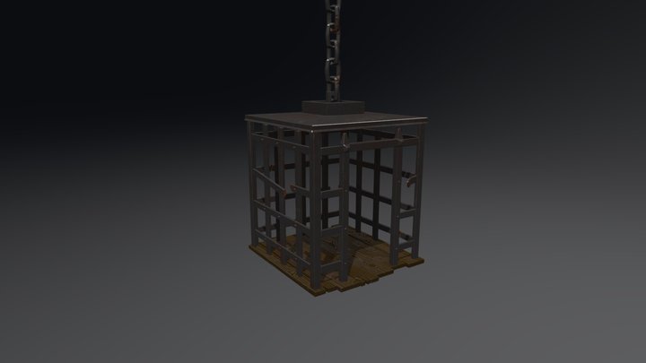 Cage Elevator 3D Model
