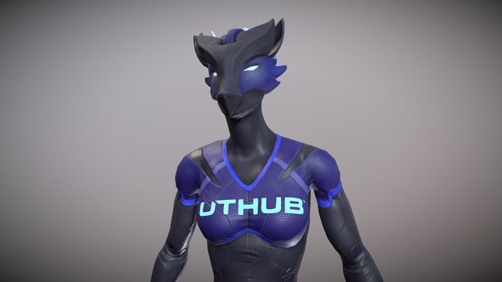 Fennec Agent Female for UT-HUB 3D Model